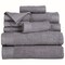 Hastings Home Hastings Home Ribbed 100 Percent Cotton 10 Piece Towel Set - Silver 538243LUM - alternate 3